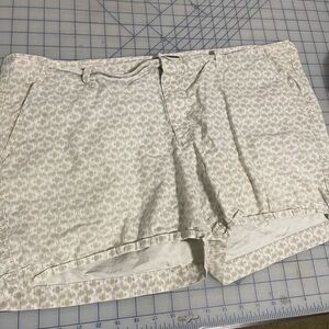 Eddie Bauer Cream Patterned Shorts